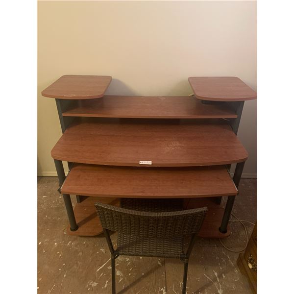 Wooden/Metal Computer Desk