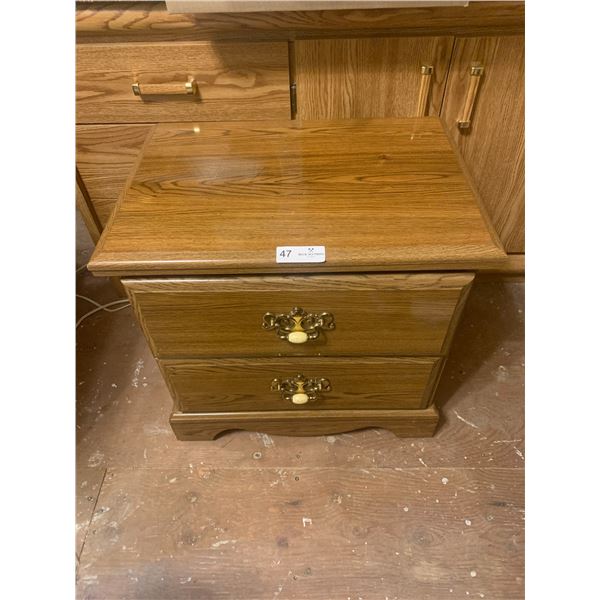 Vintage Wooden Bedside Table