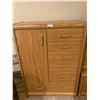 Image 1 : Wooden Dresser/Cabinet w/ Brass Accents