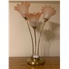 Image 1 : Unique Floral Trio Lamp (Tested - Working)