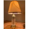 Image 4 : 2 x Vintage (Crystal Look) Glass Lamps (Tested - Working)