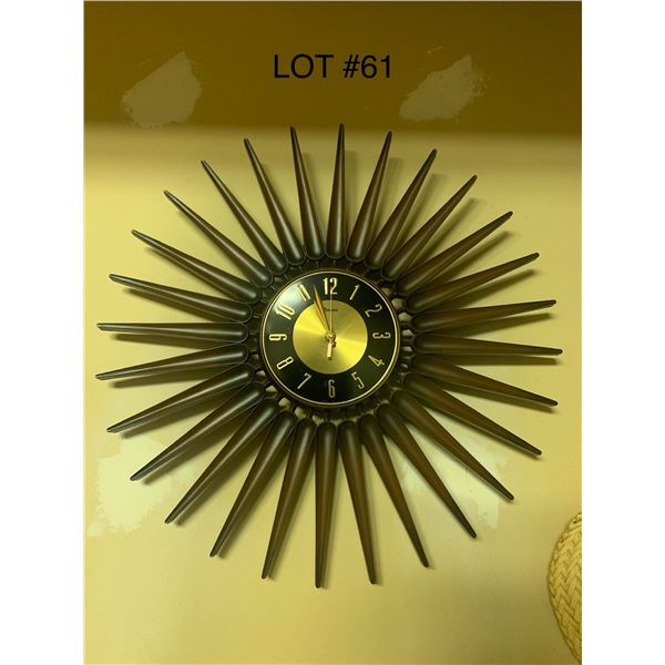 Syroco Art Deco Wall Clock