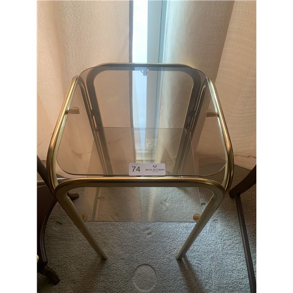 Brass-Coloured Side Table