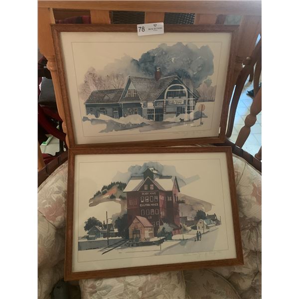 Framed Watercolour Paintings (2) by Jennifer Sharp