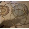 Image 5 : Three-Tiered Circular Glass Coffee Table w/ Swiveling Platforms
