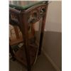 Image 3 : Vintage Wooden Side Table with Glass Top