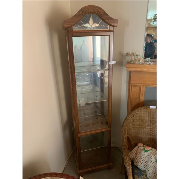 Wooden Mirror Display Cabinet