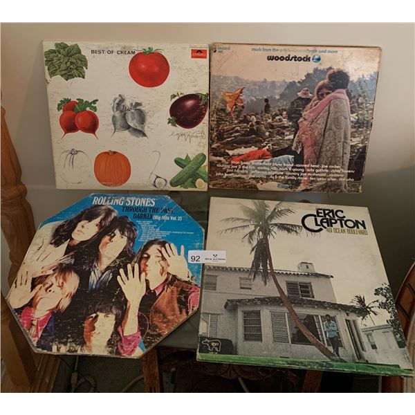 Cream (Best of), Eric Clapton (461 Ocean Blvd), Rolling Stones (Big Hits v 2) and Woodstock Records
