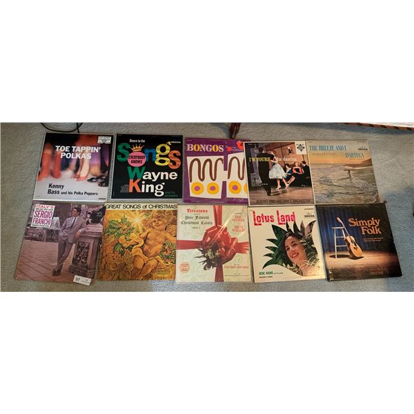 10 x Assorted Vinyl Records