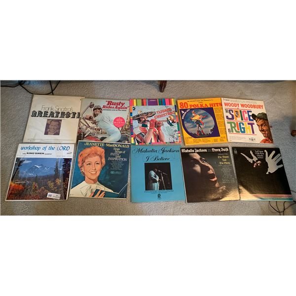 10 x Assorted Vinyl Records