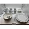 Image 1 : Somerset by Excel (6 Coffee Mugs & 4 Plates) & Johnson Bros Ironstone (8 Soup Bowls & 5 Sauce Bowls)