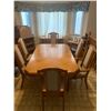 Image 1 : Wooden Dining Table with 6 x Chairs