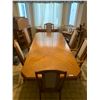 Image 9 : Wooden Dining Table with 6 x Chairs
