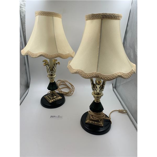 2 x Vintage Art Deco Lamps