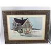 Image 2 : 2 x Framed Canadiana Art Prints by Tom Anthes and Ronald Woodall w/ Rustic Frame