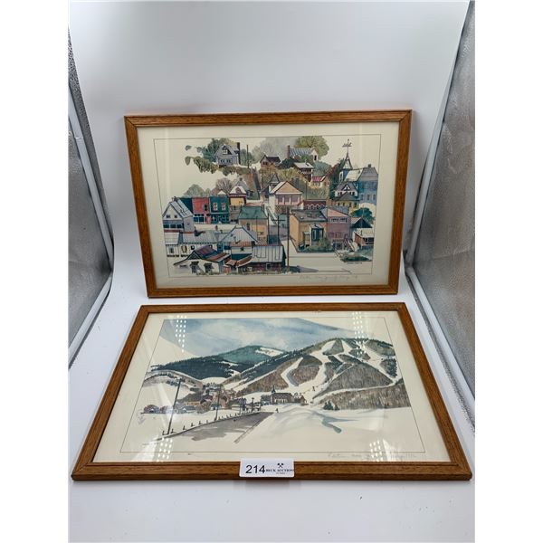 2 x Framed Canadiana Art Prints by Jennifer Sharp