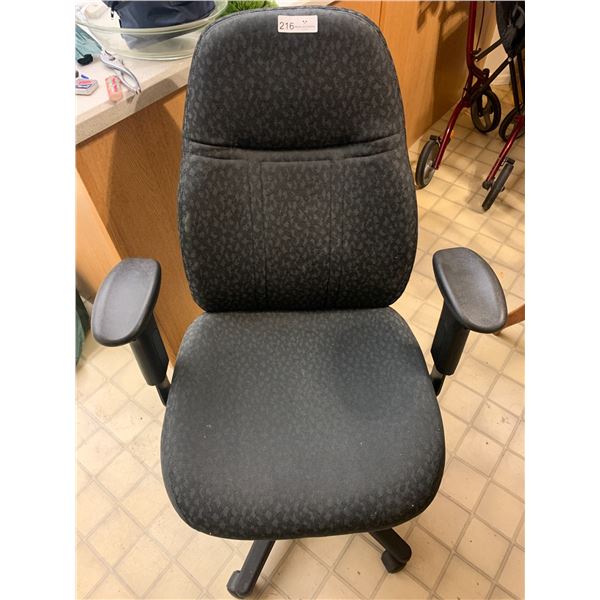 Upholstered Office Chair on Wheels