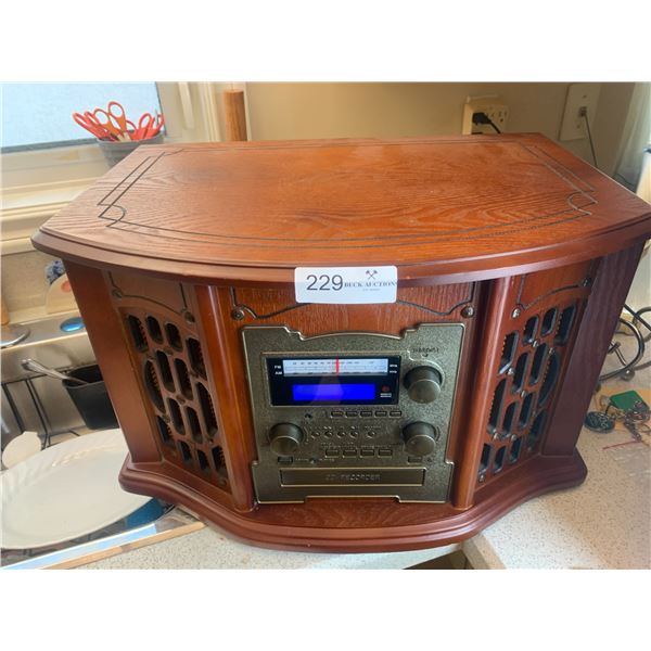 Innovative Technology Retro Record Player (ITRR-501) - 5-In-1 Recordable Music Center