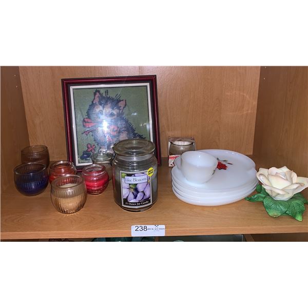 Needlepoint Kitten Artwork, Candles, and More!