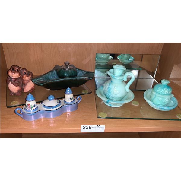 Blue Mountain Pottery Lighter and Ashtray, Decorative Chipmunks, and More!