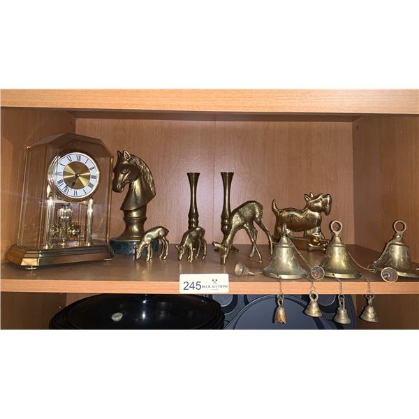 Kundo Anniversary Clock and Assorted Brass Decor