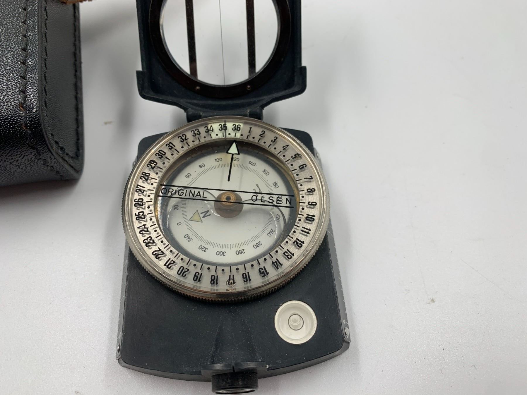 Vintage West Germany Wilkie Compass w/ Original Case Beck Auctions Inc.