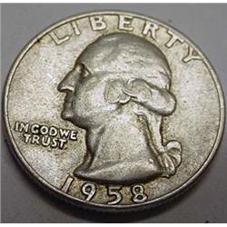 1958-D WASHINGTON QUARTER