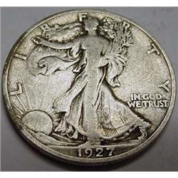1927-S WALKING LIBERTY HALF DOLLAR