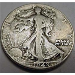 1942-P WALKING LIBERTY HALF DOLLAR