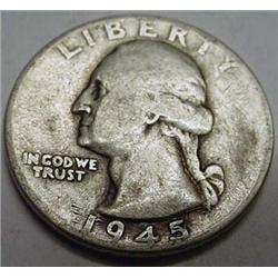 1945-P WASHINGTON QUARTER