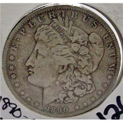 1890-O MORGAN SILVER DOLLAR