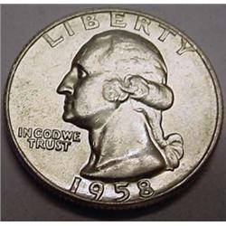 1958-D WASHINGTON QUARTER
