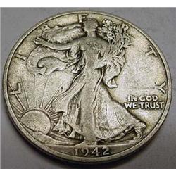 1942-S WALKING LIBERTY HALF DOLLAR