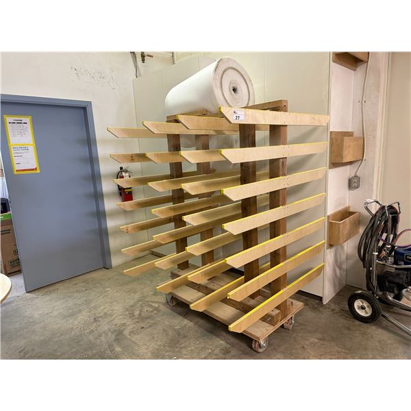 MOBILE WOOD 7 TIER DUAL DRYING RACK - Able Auctions