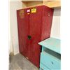Image 2 : ULINE H-1564M-R RED FLAMMABLE LIQUIDS STORAGE CABINET