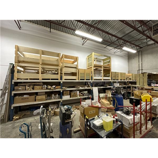 5 BAYS OF INDUSTRIAL PALLET RACKING INCLUDING 6 - 8' X 42