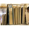 Image 1 : 3 BAYS OF SHEET PRODUCT STORAGE RACKS INCLUDING 4 - 8' X 42" UPRIGHTS, WOOD CROSS BEAMS AND