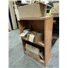 Image 3 : ERIE RED INDUSTRIAL WHEELBARROW AND LIGHT WOOD 5 TIER SHELF WITH CONTENTS