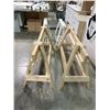 Image 2 : 4 ASSORTED WOOD SAW HORSES