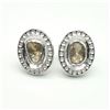 Image 1 : $400 Silver Diamond (0.6ct) Earrings