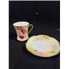 Image 2 : Beautiful Pair of Antique HEZ Austria Tea Cups and Saucers