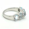 Image 2 : $300 Silver Blue Topaz(4.45ct) Ring