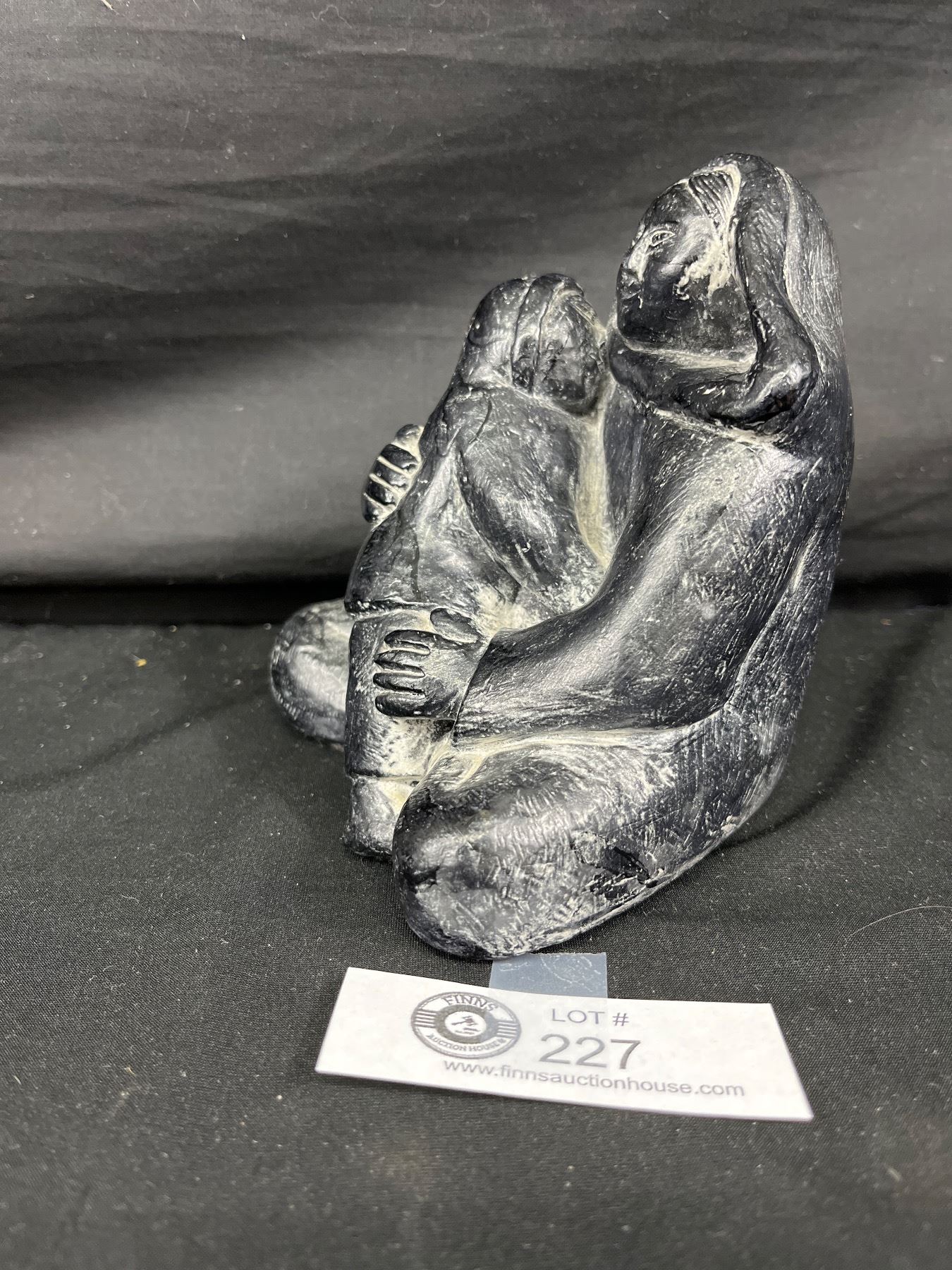 Vintage Iroqrafts Carved Sterlite Sculpture. It Is Smoky Onondaqa