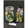 Image 2 : 2 Jars of Vintage Marbles