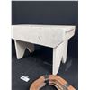 Image 2 : Lot of 3 Horse Shoes and a Wooden Bench