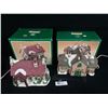 Image 2 : Lot of 2 RARE Bristol Township Christmas Village Collection Pieces Bridgestone Church & Iron Horse L