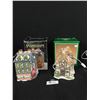 Image 1 : Lot of 2 Porcelain Christmas Village Houses. 1 RARE Bristol Township Hardwicke House & Victorian Vil