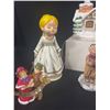 Image 2 : Nice Lot of Musical Christmas Decorations. Wind up Musical House ( Plays Music and Santa Pops Out of