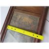 Image 8 : Antique Wooden Wall Mirror w/ Death of General Butler Artwork 14"x26"