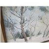 Image 3 : Winter Scene Oil Painting, Signed BH Freeland '84, Framed & Matted 26"x30"